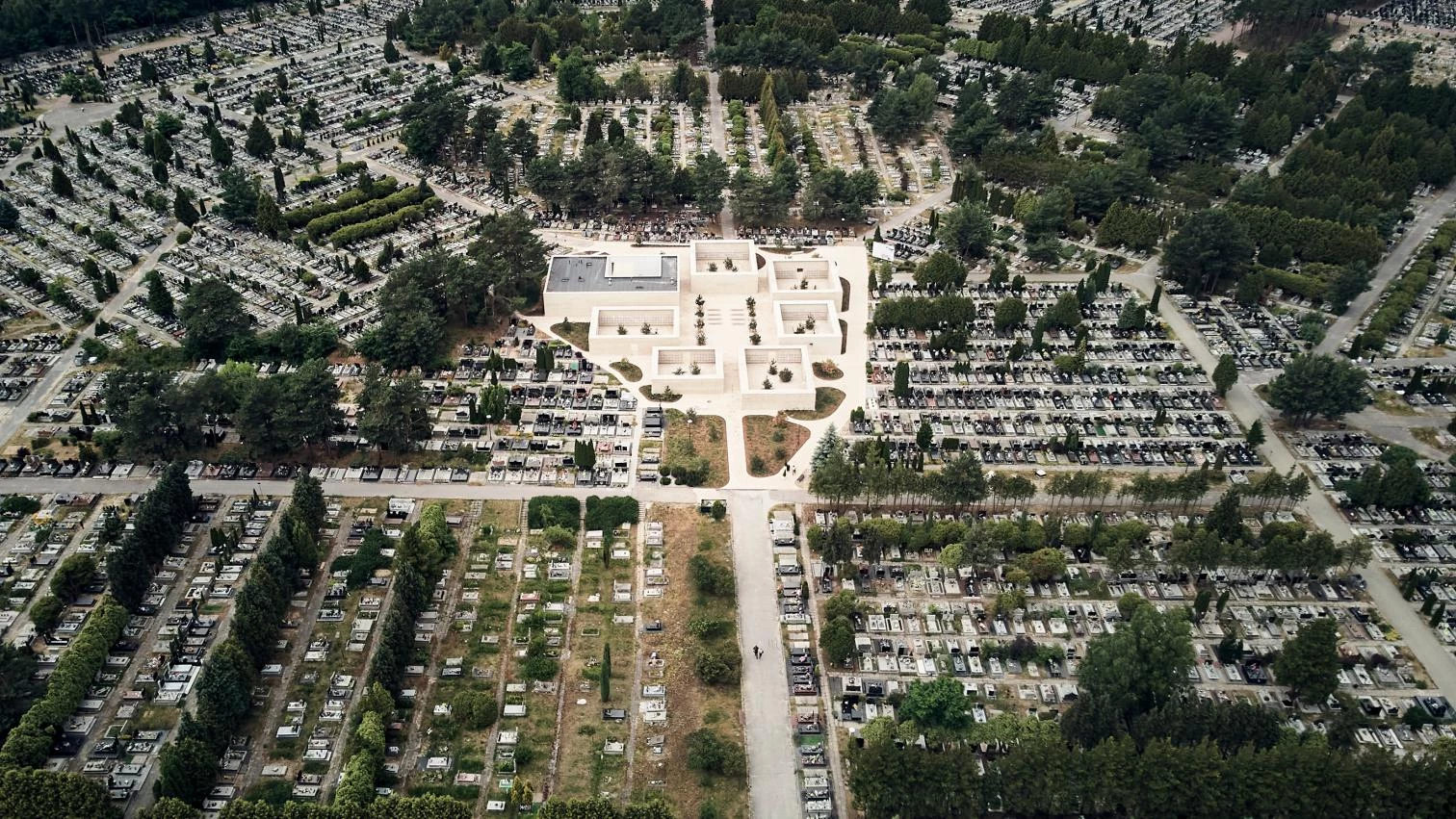 Columbarium complex at municipal cemetery of Radom
